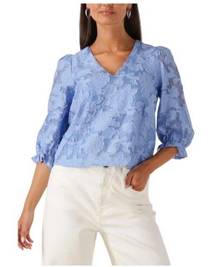 SELECTED Blauer 3/4-Ärmel-Top Für Frauen