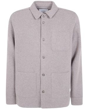 Les Deux Woll-Overshirt - Lila