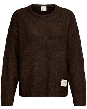 Ichi Round-Neck Knitwear - Marrón