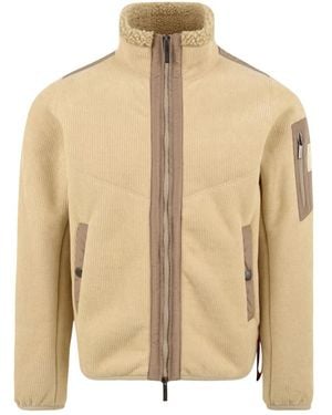 AFTER LABEL Sherpa-Gefütterte Jacke - Natur