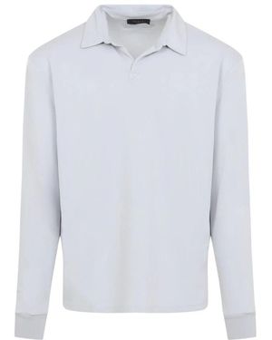 Sease Tops ,Grijs ,Katoen Supima Polo Shirt - Blauw