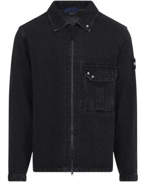 Stone Island Overshirt Vj902 - Zwart