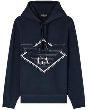 Emporio Armani Hoodies - Blue