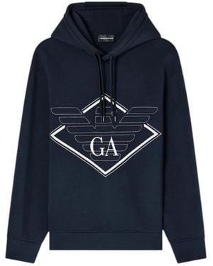 Emporio Armani Hoodies - Blauw