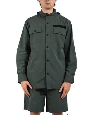 OAMC Hooded Button Shirt - Groen