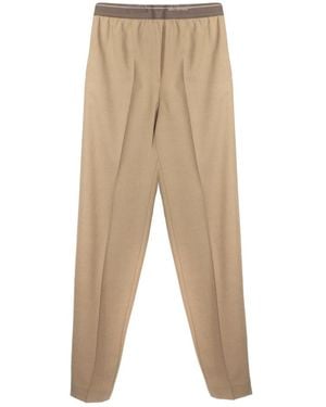 Semicouture Straight Pants - Natural