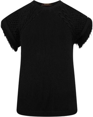 Moorer Round-Neck Knitwear - Black