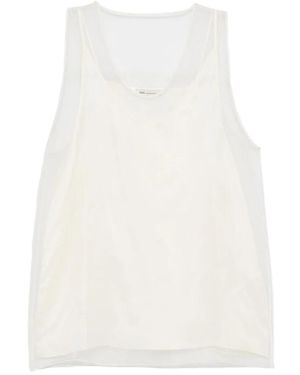 Ami Paris Sleeveless Tops - White