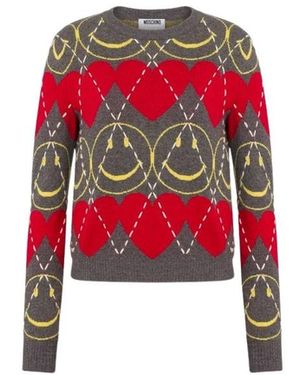 Moschino Round-Neck Knitwear - Rojo