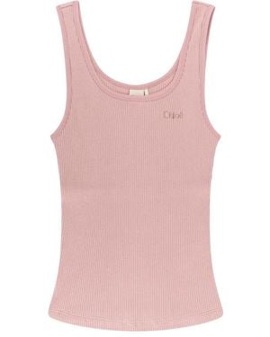 Chloé Sleeveless Tops - Rosa