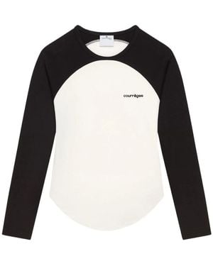 Courreges Long Sleeve Tops - Zwart