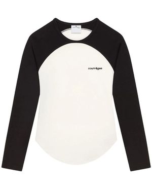 Courreges Stilvolle T-Shirts Und Polos - Schwarz