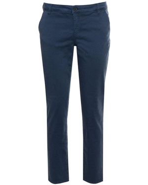Gas Broeken ,Blauw ,Katoen Nataly Slim-Fit Broeken