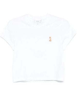 Maison Kitsuné Lady Fox T-Shirt - Wit