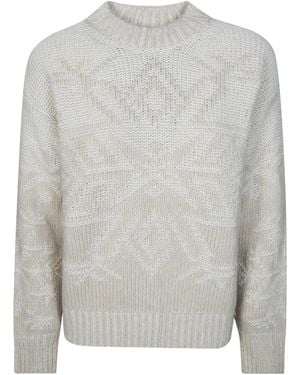 Herno Round-Neck Knitwear - Gris