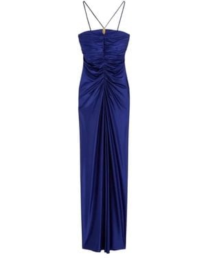 Max Mara Viscose Jersey Jurk - Blauw