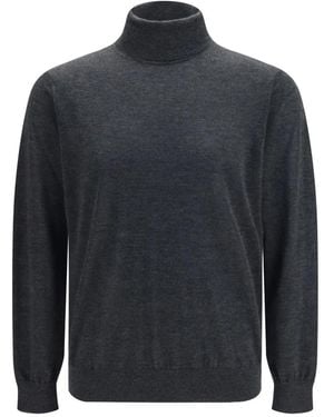 Giorgio Armani Kaschmir-Rollkragenpullover - Blau
