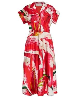 Tory Burch Dress With Print - Red