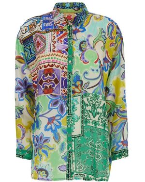 Johnny Was Overhemden ,Veelkleurig ,Tunic The Audrey - Groen