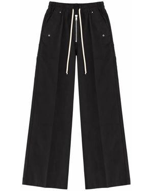 Rick Owens Broeken ,Zwart ,Katoen Wijde Broek