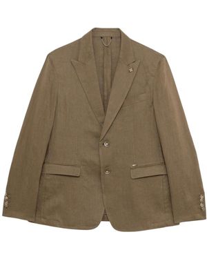 Gianni Lupo Two-Button Blazer - Groen