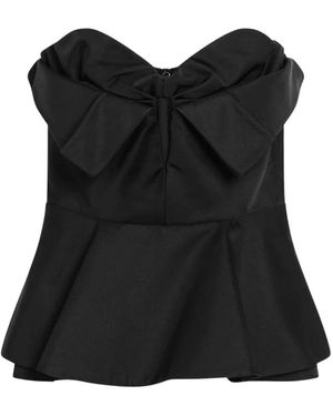 McQueen Tops ,Zwart ,Strapless Corset Top