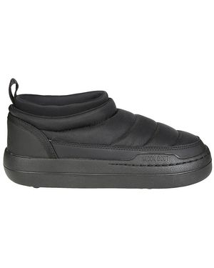 Moon Boot Weiche nylon parkstiefel - Schwarz