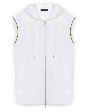 FIORELLA RUBINO Hooded Sweatshirt Vest - Blauw