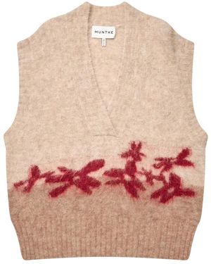 Munthe V-Neck Knitwear - Rosa