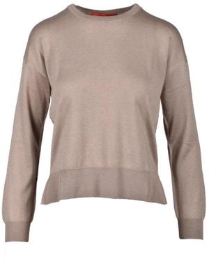 Wild Cashmere Round-Neck Knitwear - Brown