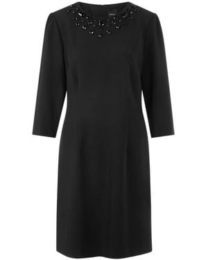 Marc Cain Kleid Mit Schmucksteinen - Schwarz
