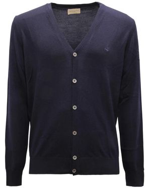 Brooksfield Woll-Cardigan - Blau