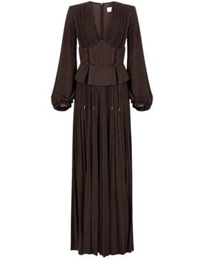 Elisabetta Franchi Carpet Jurk - Zwart
