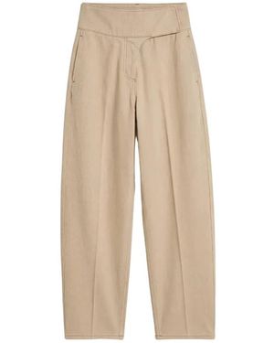 Ami Paris Tapered Trousers - Natural