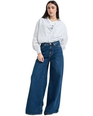 Roy Rogers Wide Jeans - Blau