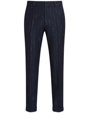 Daniele Alessandrini Broeken ,Blauw ,Pantalone