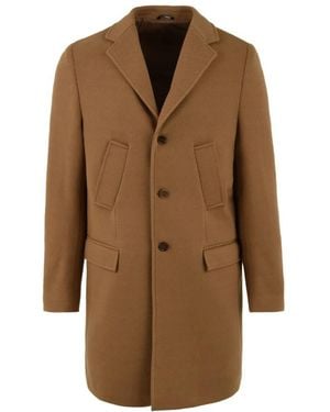 Daniele Alessandrini Single-Breasted Coats - Brown