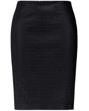 Givenchy Geprägter lederrock - Schwarz
