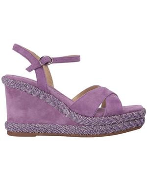 Alma En Pena. Wedges - Purple