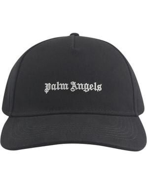 Palm Angels Klassische Logo Baseball Cap - Schwarz