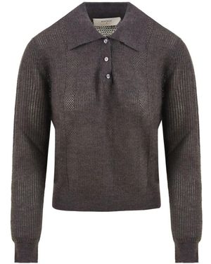 Beatrice B. V-Neck Knitwear - Grey