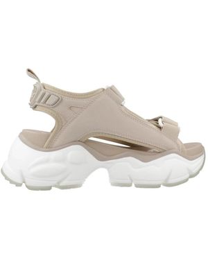 Buffalo Flat Sandals - Bianco