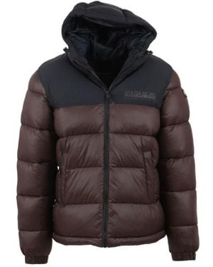 Napapijri Braune Kapuzenjacke Mit Synthetischer Polsterung