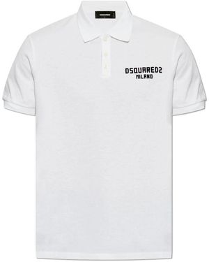 DSquared² Polo mit logo - Weiß