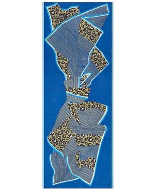Inoui Edition Accessoires ,Veelkleurig ,Wol Sjaal 70 - Blauw