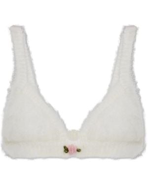 Alessandra Rich Bras - White