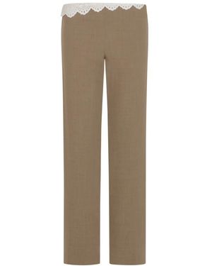 Magda Butrym Straight Trousers - Natural
