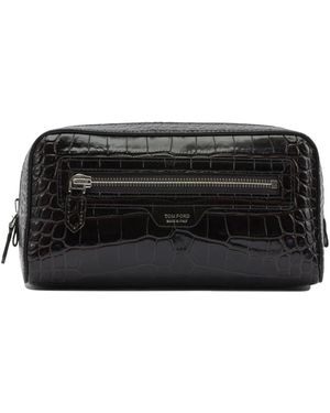 Tom Ford Braune Clutches Beauty Case - Schwarz