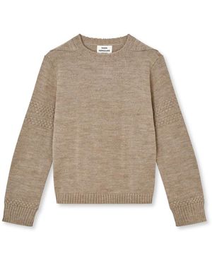 Mads Nørgaard Round-Neck Knitwear - Natural