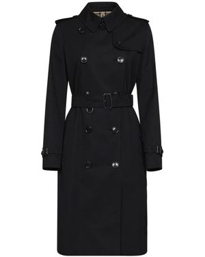 Burberry Zweireihiger Trenchcoat - Schwarz